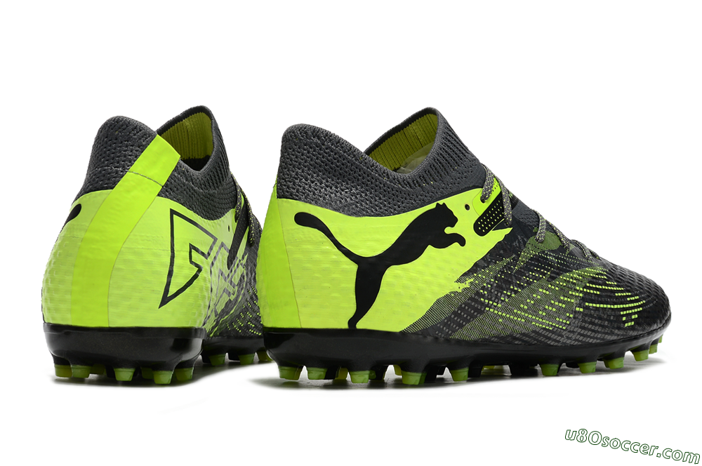 Puma Future Ultimate MG Multi Ground Soccer Cleats - Black/Yellow 6
