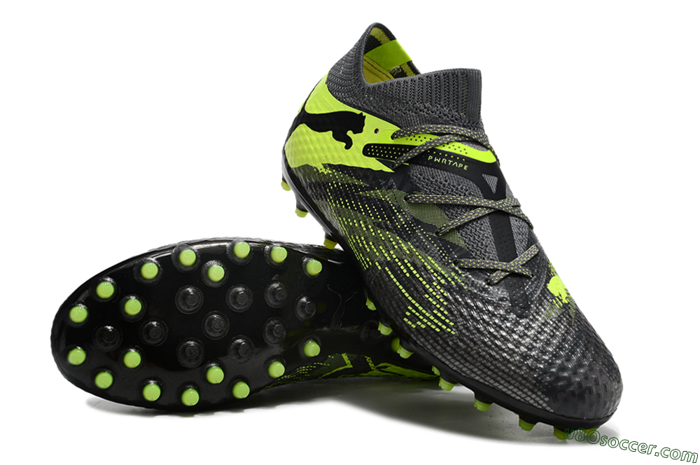 Puma Future Ultimate MG Multi Ground Soccer Cleats - Black/Yellow 3