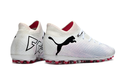 Puma Future Ultimate MG Multi Ground Soccer Cleats - White/Pink/Blue/Black