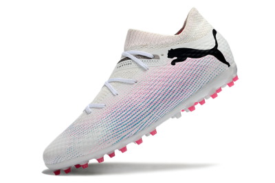 Puma Future Ultimate MG Multi Ground Soccer Cleats - White/Pink/Blue/Black
