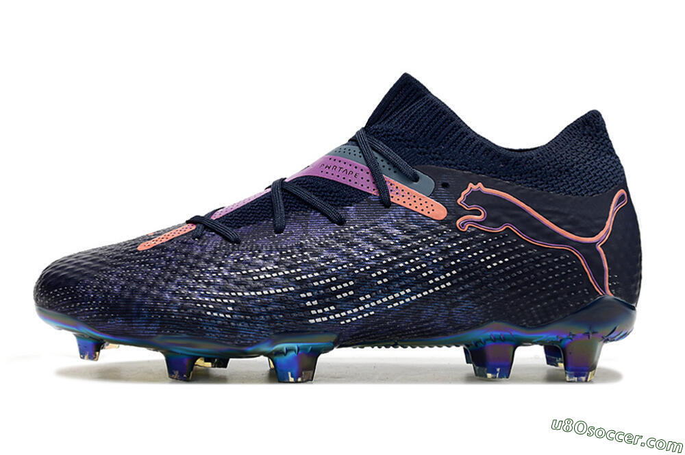 Puma Future Ultimate FG Firm Ground Soccer Cleats - Blue/Purple/Pink 2