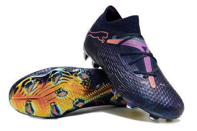 Puma Future Ultimate FG Firm Ground Soccer Cleats - Blue/Purple/Pink