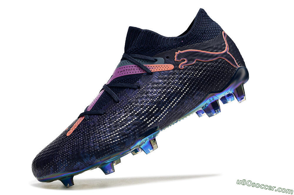 Puma Future Ultimate FG Firm Ground Soccer Cleats - Blue/Purple/Pink 5