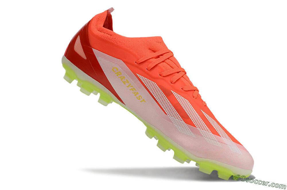 Adidas X Crazyfast.1 FG Firm Ground Soccer Cleats - Red/White/Yellow 4