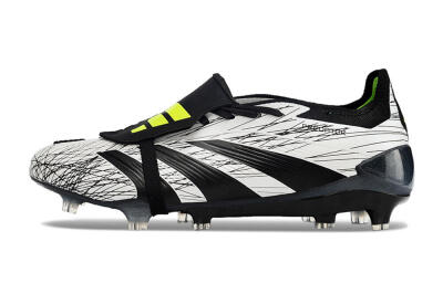 Adidas Predator Elite Foldover Tongue FG Firm Ground Soccer Cleats - White/Black/Yellow