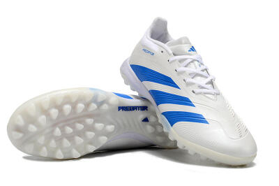 Adidas Predator 24 Elite TF Artificial Turf Soccer Shoes - Beige/White/Blue