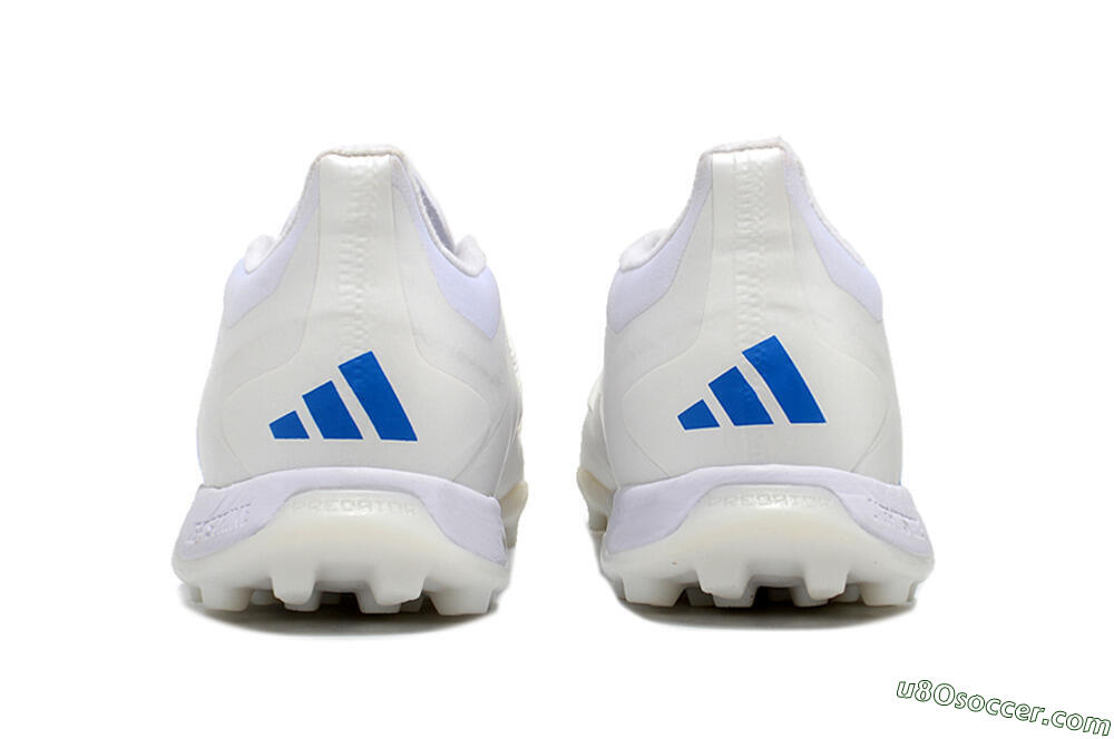 Adidas Predator 24 Elite TF Artificial Turf Soccer Shoes - Beige/White/Blue 5