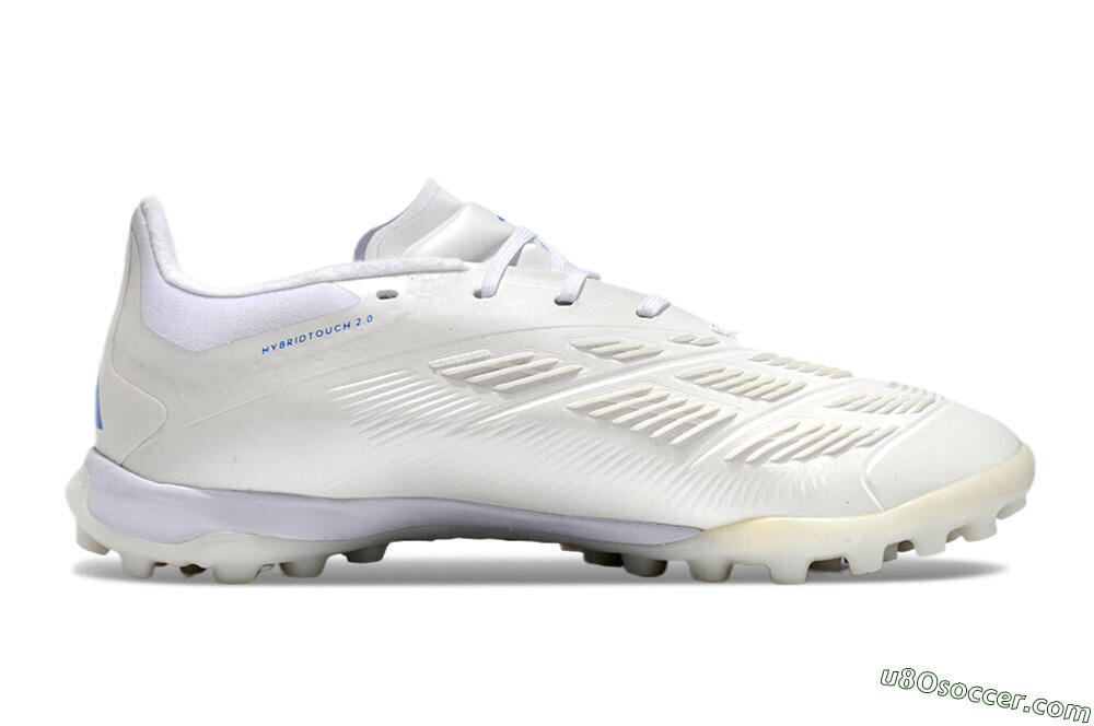 Adidas Predator 24 Elite TF Artificial Turf Soccer Shoes - Beige/White/Blue 7