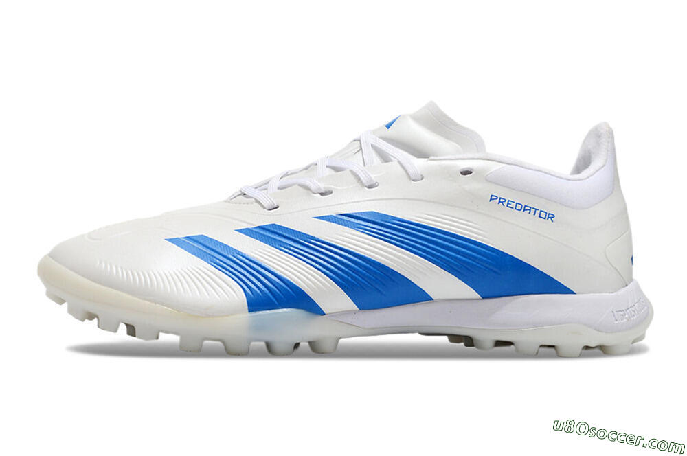 Adidas Predator 24 Elite TF Artificial Turf Soccer Shoes - Beige/White/Blue 2