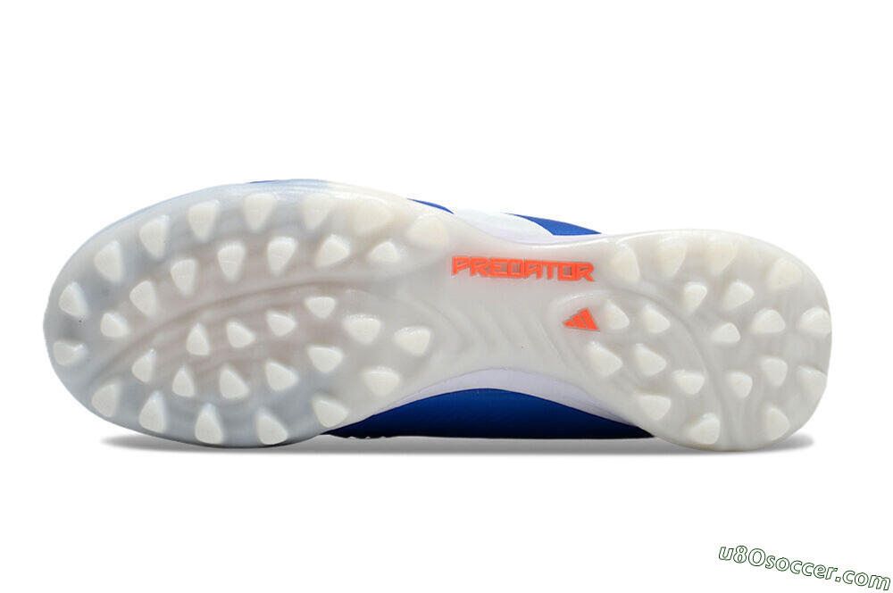 Adidas Predator 24 Elite TF Artificial Turf Soccer Shoes - Blue/Red/White 6