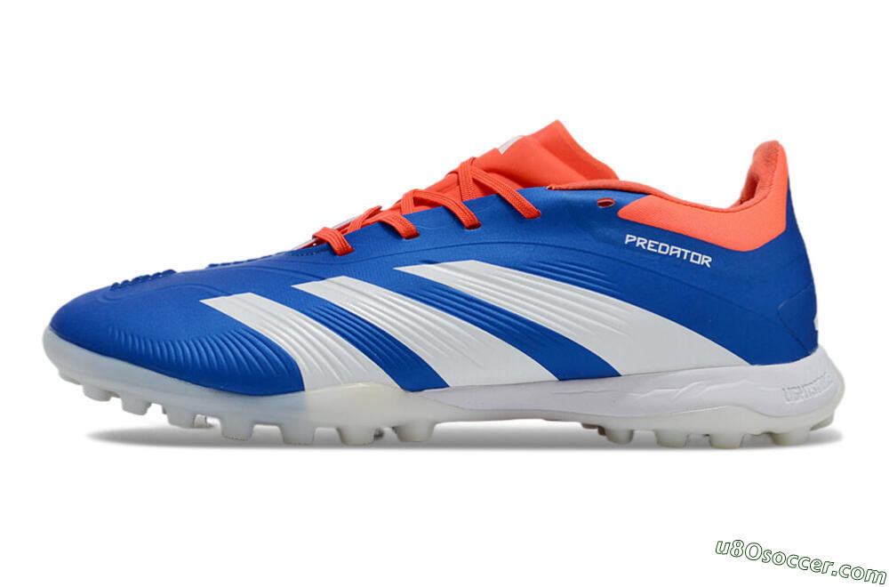 Adidas Predator 24 Elite TF Artificial Turf Soccer Shoes - Blue/Red/White 2