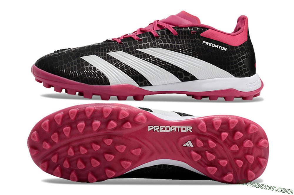Adidas Predator 24 Elite TF Artificial Turf Soccer Shoes - Black/Red/White 0