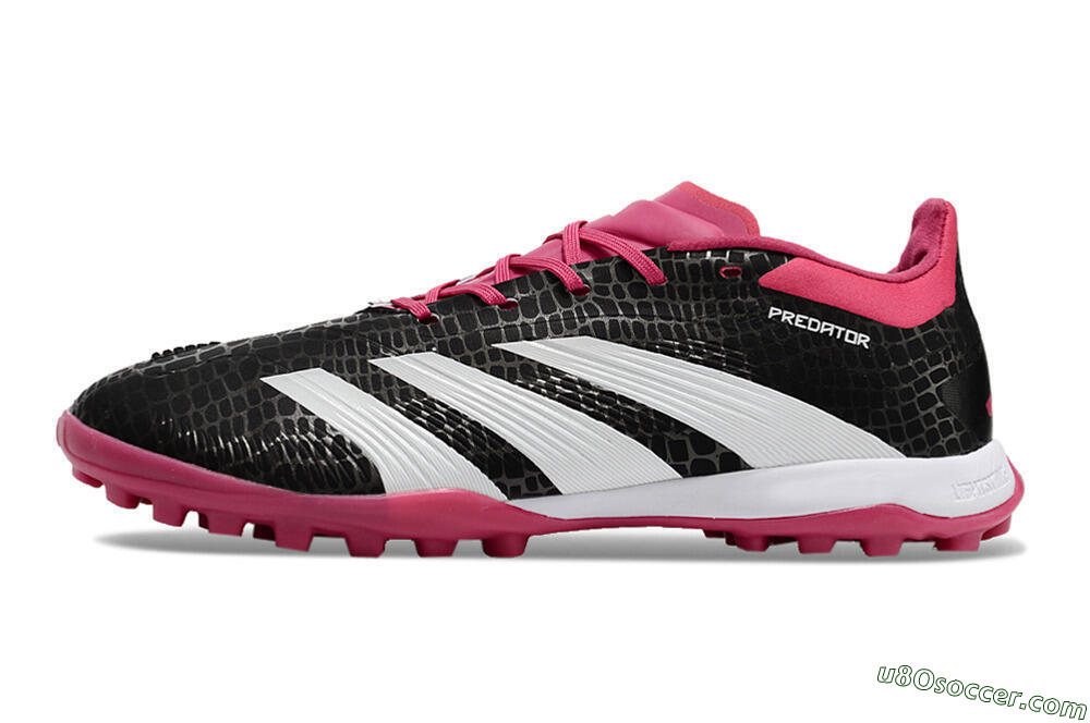 Adidas Predator 24 Elite TF Artificial Turf Soccer Shoes - Black/Red/White 2