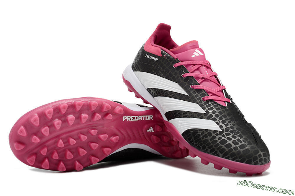 Adidas Predator 24 Elite TF Artificial Turf Soccer Shoes - Black/Red/White 3