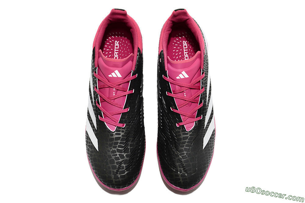 Adidas Predator 24 Elite TF Artificial Turf Soccer Shoes - Black/Red/White 4