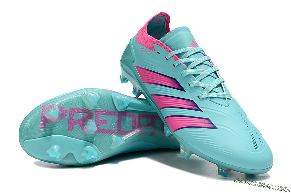 Adidas Predator Accuracy FG Firm Ground Soccer Cleats - Jade/Pink/Purple 3