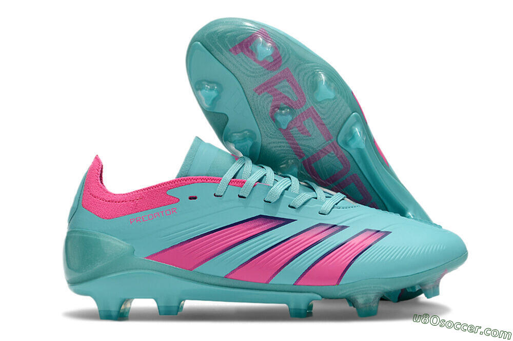 Adidas Predator Accuracy FG Firm Ground Soccer Cleats - Jade/Pink/Purple 1