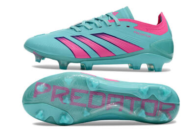 Adidas Predator Accuracy FG Firm Ground Soccer Cleats - Jade/Pink/Purple