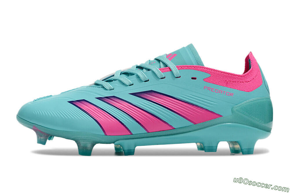 Adidas Predator Accuracy FG Firm Ground Soccer Cleats - Jade/Pink/Purple 2
