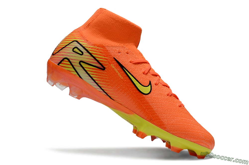 Nike Air Zoom Mercurial Superfly 10 Elite FG Firm Ground Soccer Cleats - Red/Yellow/Black 4