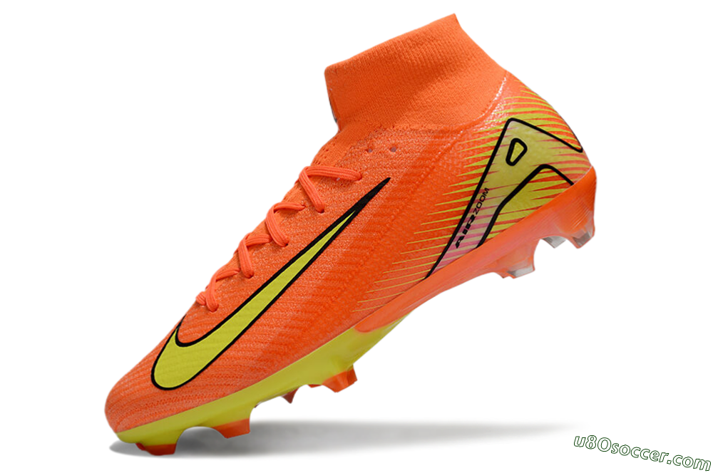 Nike Air Zoom Mercurial Superfly 10 Elite FG Firm Ground Soccer Cleats - Red/Yellow/Black 5