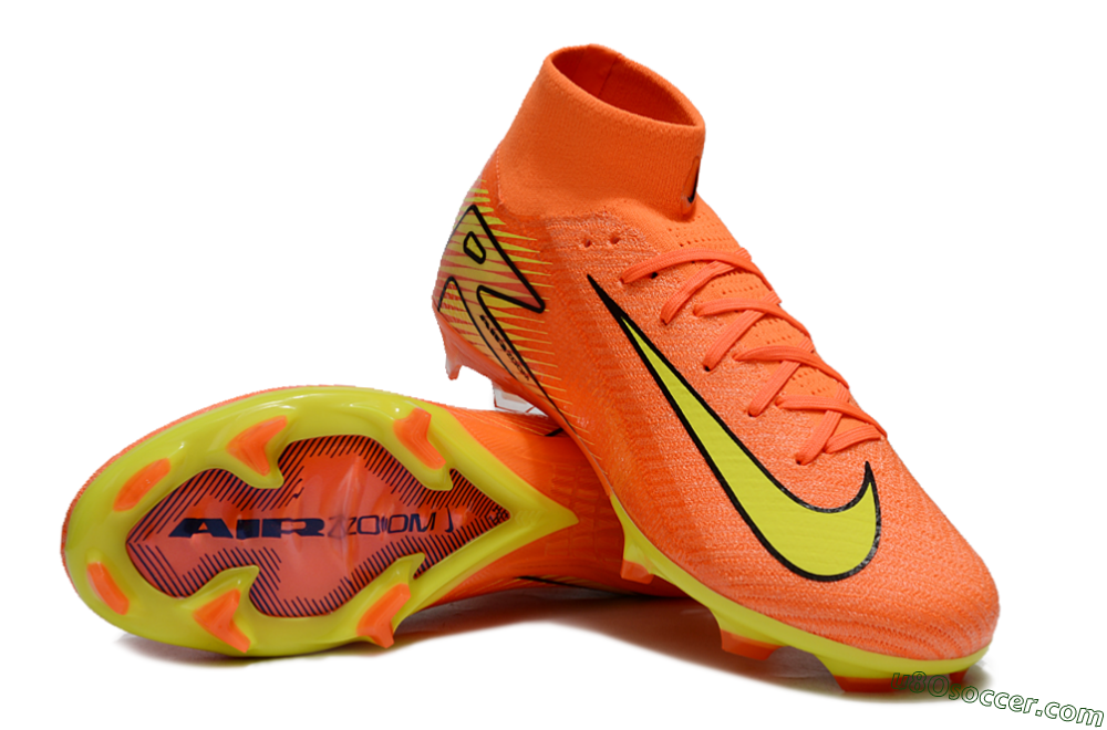 Nike Air Zoom Mercurial Superfly 10 Elite FG Firm Ground Soccer Cleats - Red/Yellow/Black 3