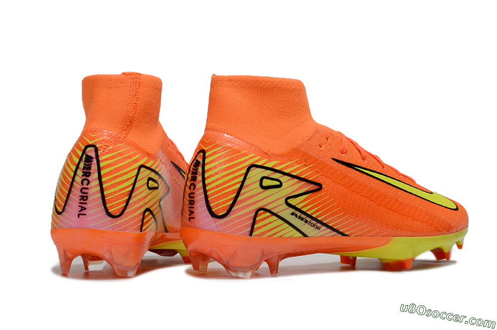 Nike Air Zoom Mercurial Superfly 10 Elite FG Firm Ground Soccer Cleats - Red/Yellow/Black 6
