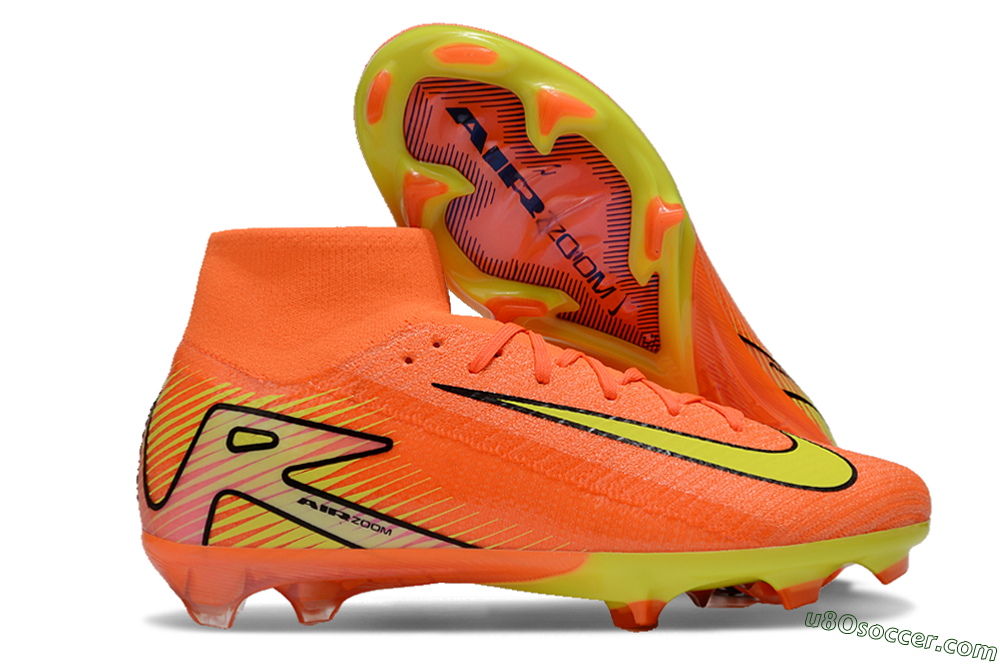 Nike Air Zoom Mercurial Superfly 10 Elite FG Firm Ground Soccer Cleats - Red/Yellow/Black 1