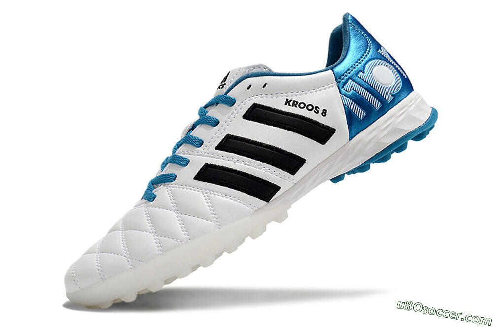 Adidas AdiPure 11Pro X PD25 Trx TF Artificial Turf Soccer Shoes - White/Black/Blue 5