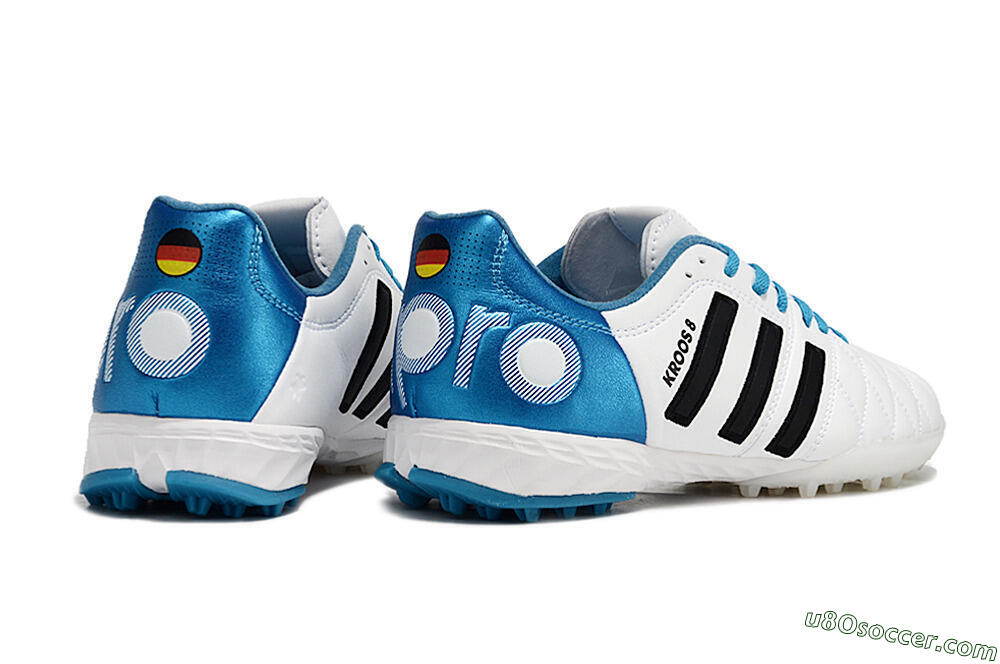 Adidas AdiPure 11Pro X PD25 Trx TF Artificial Turf Soccer Shoes - White/Black/Blue 6