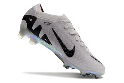 Nike Air Zoom Mercurial Vapor 15 Elite FG Firm Ground Soccer Cleats - Grey/Black/Gold