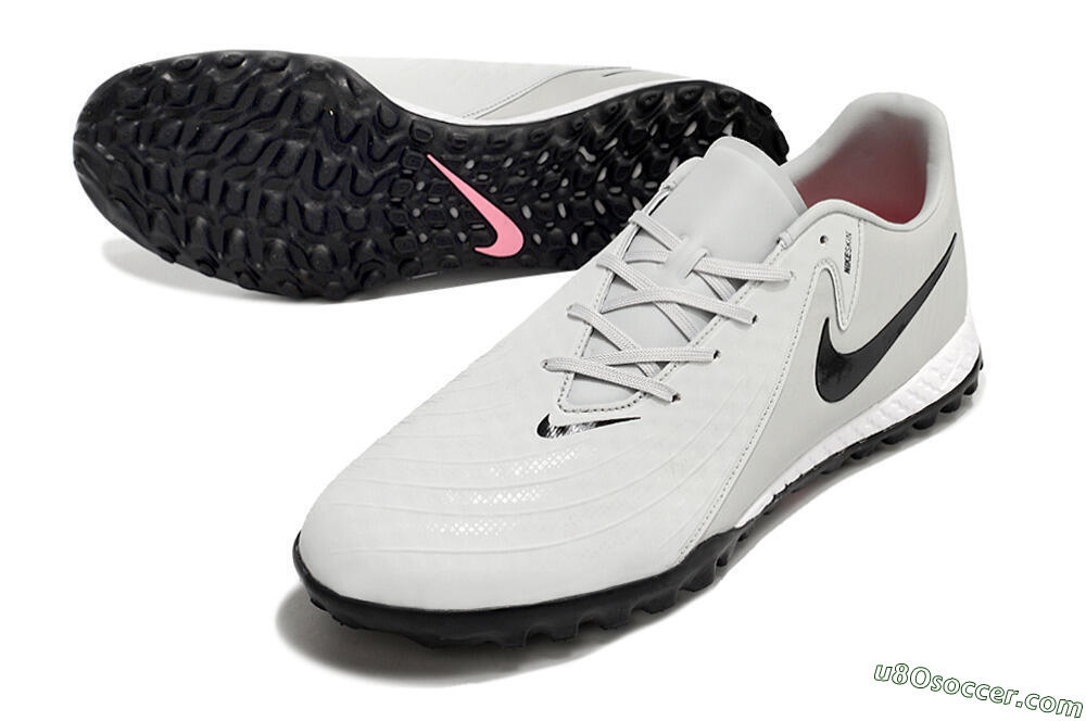 Nike Phantom GX 2 Acad LV8 TF Artificial Turf Soccer Shoes - Grey/Black/White 3