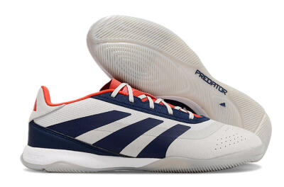 Adidas Predator 24 Elite IC Indoor & Futsal Soccer Shoes - Grey/Blue/Red