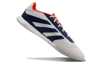 Adidas Predator 24 Elite IC Indoor & Futsal Soccer Shoes - Grey/Blue/Red
