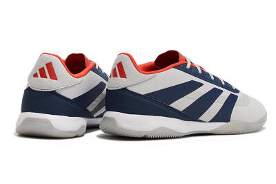 Adidas Predator 24 Elite IC Indoor & Futsal Soccer Shoes - Grey/Blue/Red