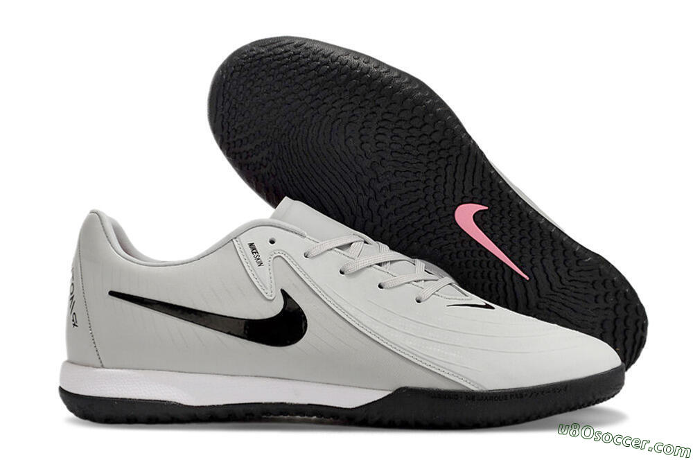 Nike Phantom GX 2 Acad LV8 IC Indoor & Futsal Soccer Shoes - Grey/Black/White 1