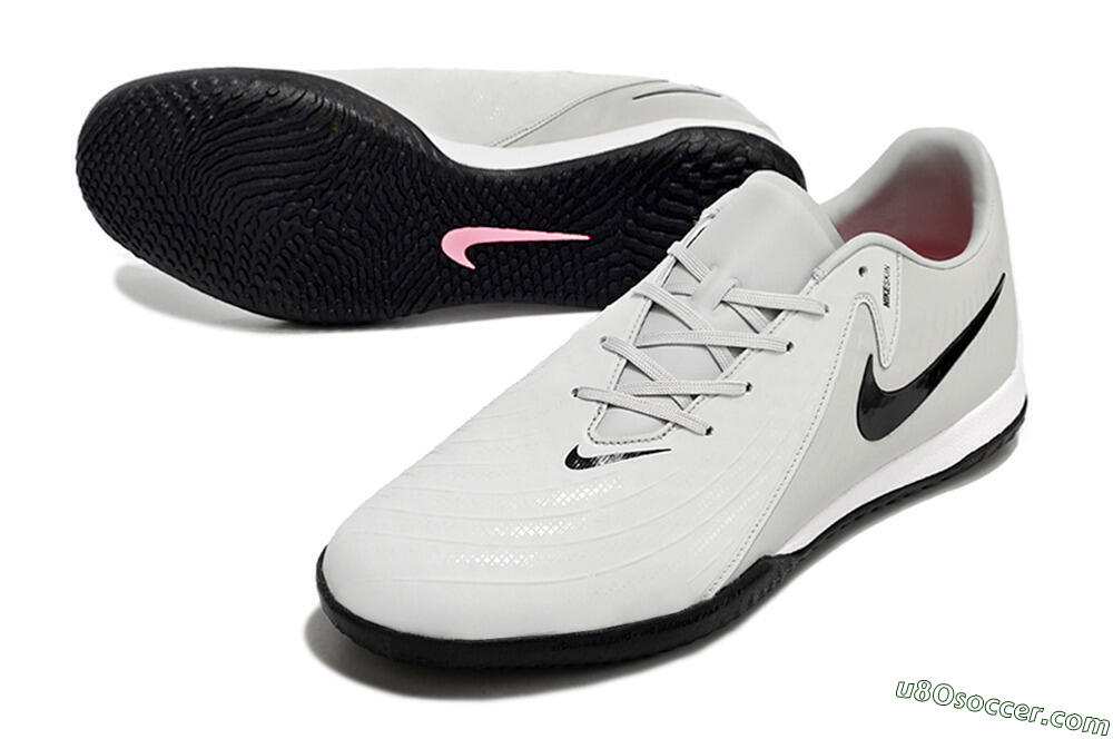 Nike Phantom GX 2 Acad LV8 IC Indoor & Futsal Soccer Shoes - Grey/Black/White 3