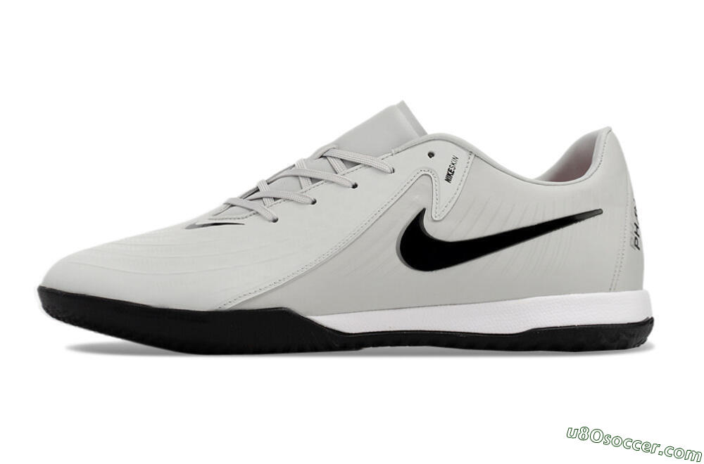 Nike Phantom GX 2 Acad LV8 IC Indoor & Futsal Soccer Shoes - Grey/Black/White 2