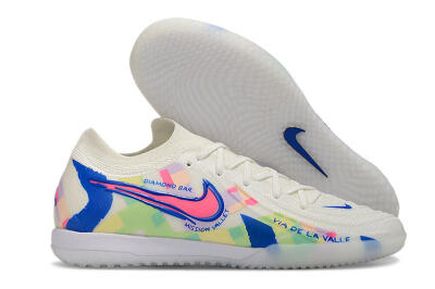Nike Phantom GX 2 Elite IC Indoor & Futsal Soccer Shoes - Beige/Blue/Yellow/Pink