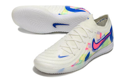 Nike Phantom GX 2 Elite IC Indoor & Futsal Soccer Shoes - Beige/Blue/Yellow/Pink