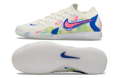 Nike Phantom GX 2 Elite IC Indoor & Futsal Soccer Shoes - Beige/Blue/Yellow/Pink