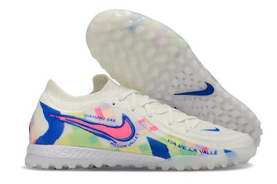 Nike Phantom GX 2 Elite TF Artificial Turf Soccer Shoes - Beige/Blue/Yellow/Pink