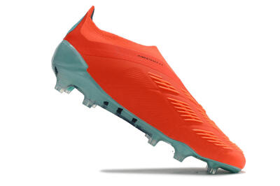 Adidas Predator+ Elite Laceless FG Firm Ground Soccer Cleats - Red/White/Jade