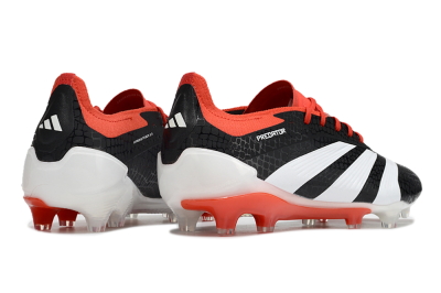 Adidas Predator Elite FG Firm Ground Soccer Cleats - Black/White/Red