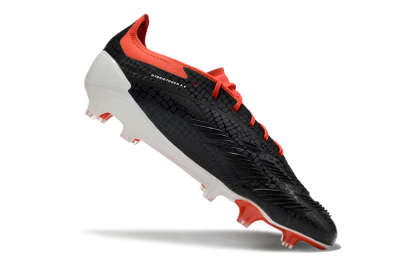 Adidas Predator Elite FG Firm Ground Soccer Cleats - Black/White/Red