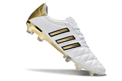 Adidas AdiPure 11Pro X PD25 Trx FG Firm Ground Soccer Cleats - White/Gold/Black