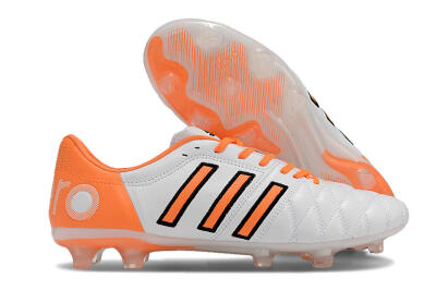 Adidas AdiPure 11Pro X PD25 Trx FG Firm Ground Soccer Cleats - White/Orange/Black