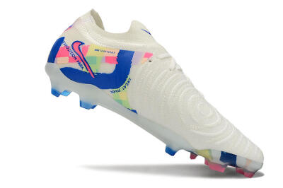 Nike Phantom Luna Elite NU FG Firm Ground Soccer Cleats - Beige/Blue/Yellow/Pink