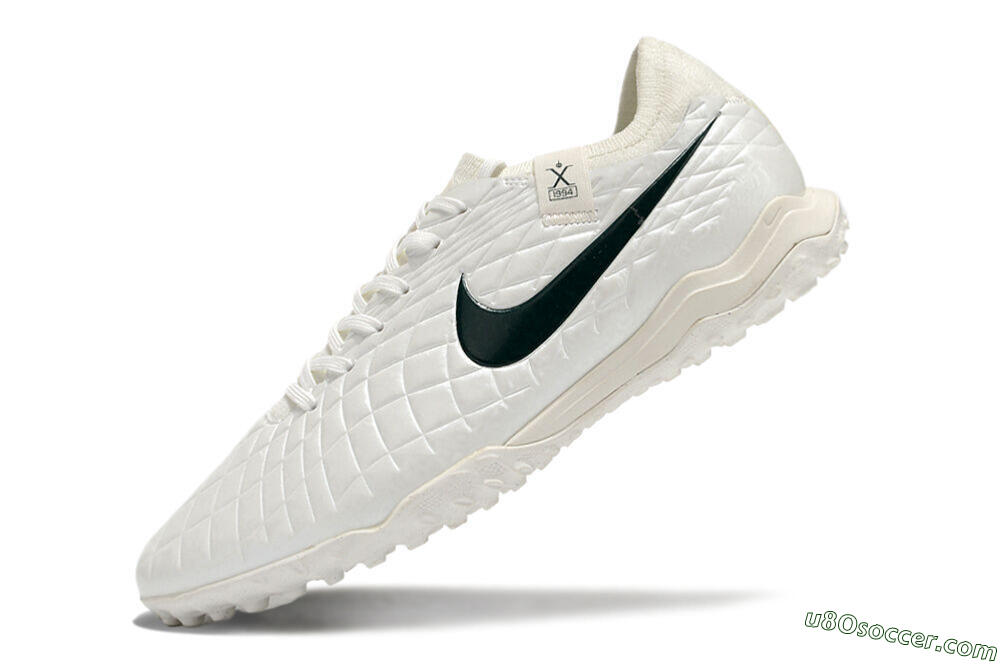 Nike Tiempo Legend 10 Pro TF Artificial Turf Soccer Shoes - White/Green 5