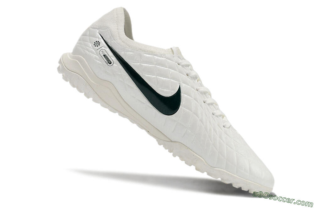 Nike Tiempo Legend 10 Pro TF Artificial Turf Soccer Shoes - White/Green 4